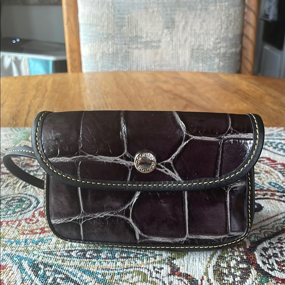 Dooney & Bourke Croc Embossed Wristlet